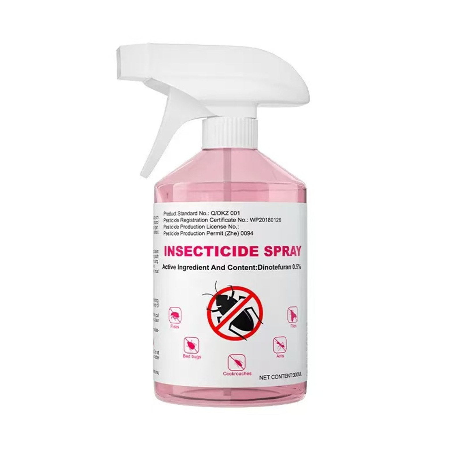 ffff04 Free Shipping 300ml Dinotefuran 0.5% Insecticide Spray, Fast-Acting Cockroach Killer with Long-Lasting Protection, Chain-Reaction Bug Spray for Roaches, Fleas, Bed Bugs, Ants - Image 1